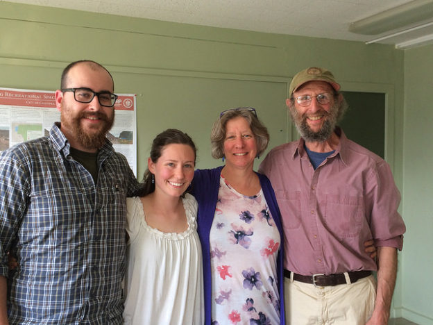 Rich Earth team attending Cat's defense of her thesis: Conor Lally, Catherine Bryars, Kim Nace, Ben Goldberg